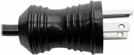 25 ft Hospital-Grade Power Cord, NEMA 5-15P to Locking IEC C13, 14 AWG, 15A