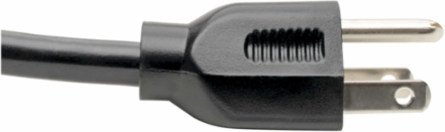 Heavy-Duty Computer Power Cord, 12 ft, 14 AWG, NEMA 5-15P to C13, 15A 125V