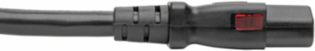 2 ft. Heavy Duty Computer Power Cord, NEMA 5-15P to Locking C13, 15A, 14 AWG, Black