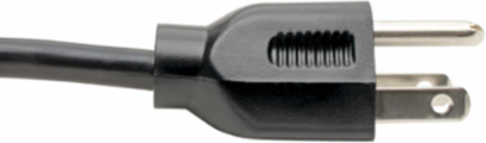 Desktop Computer Power Cable 12 ft, NEMA 5-15P to C13, 10A, 18 AWG, Black