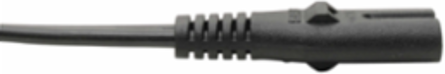 2-Slot Non-Polarized Laptop Power Cord, 6 ft., 10A, 120V, 18 AWG, Black