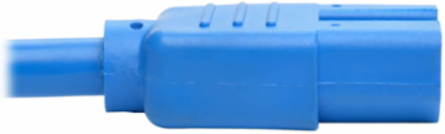 Power Cord C14 to C15, 2 Ft., Heavy Duty 14 AWG, 15A, 250V, Blue