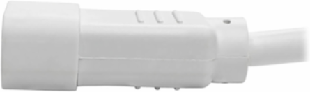 Heavy-Duty Power Cord C14 to C15, 14 AWG, 15A, 250V, 3 Foot, White