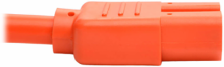 6 ft. Power Cord C14 to C15, Heavy Duty, 15A, 250V, 14 AWG, Orange