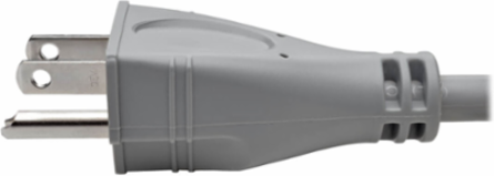 Hospital-Grade Extension Cord 6 ft., 16 AWG, 13A, 125V, Gray