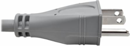 Hospital-Grade Extension Cord 6 ft., 16 AWG, 13A, 125V, Gray