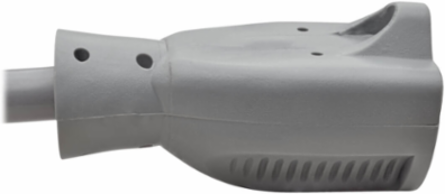 Hospital-Grade Extension Cord 6 ft, 14 AWG, NEMA 5-15P-HG to 5-15R, Gray