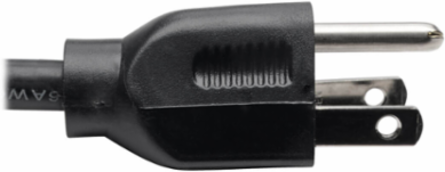 10 Foot Power Extension Cord, NEMA 5-15P to NEMA 5-15R, 13A, 120V