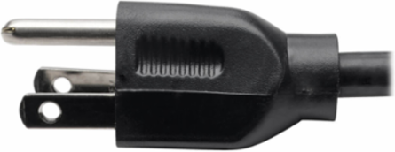 15 Ft Power Extension Cord, NEMA 5-15P to NEMA 5-15R, 13A, 16 AWG, Black