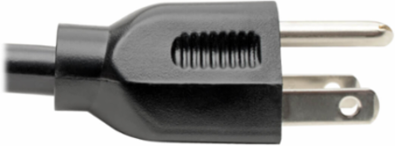 Desktop Computer Power Cord, NEMA 5-15P to C13, 2 ft., 10A, 125V