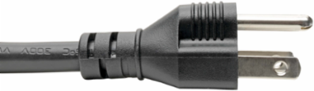 Heavy-Duty Computer Power Cord, C19 to NEMA 5-15P, 10 ft, 14 AWG, 15A, 125V