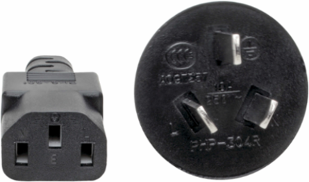China Computer Power Cord, 10 ft., 17 AWG, 10A, 250V, C13 to GB 15934-2008