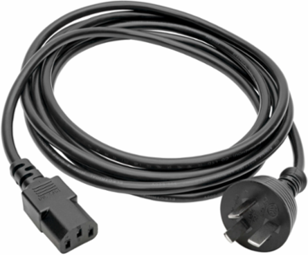 China Computer Power Cord, 10 ft., 17 AWG, 10A, 250V, C13 to GB 15934-2008