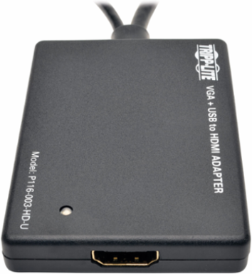 VGA to HDMI Converter Adapter, 1080p, USB Power, 3.3 ft Cable
