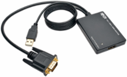VGA to HDMI Converter Adapter, 1080p, USB Power, 3.3 ft Cable