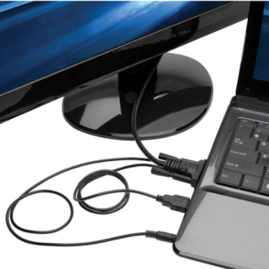 VGA + Audio to HDMI Adapter Cable, 6 ft, 1920 x 1080 @ 60 Hz