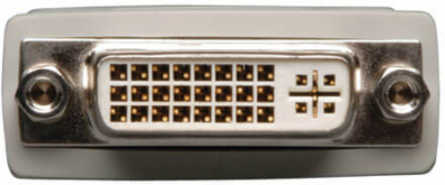 DVI-D Male to DVI-I Female Cable Adapter - Beige, Lifetime Warranty