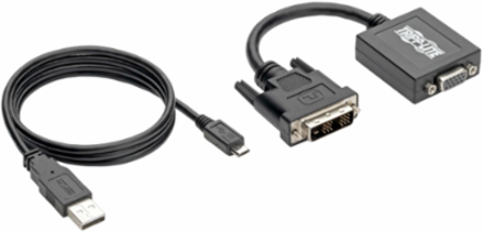 DVI-D to VGA Active Adapter Cable 6 Inch, 1920x1200 Resolution