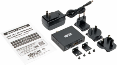 4K HDMI Audio De-Embedder with 5.1 Channel, TOSLINK, RCA, 3.5 mm Output