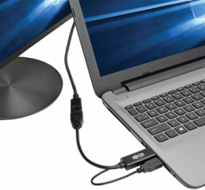 4K HDMI to DisplayPort Active Adapter, 6 Inch, USB Power, 30Hz, HDCP 1.3