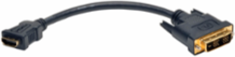 HDMI to DVI Adapter Cable, 8 Inch, Supports 1920x1200 and 1920x1080 Resolutions