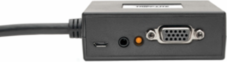 HDMI to VGA and Audio Adapter, 6 Inch, Black, Dual 3.5mm Audio Output