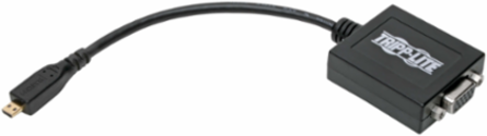 Micro HDMI to VGA Adapter, 6 Inch, Supports 1080p Video with Audio