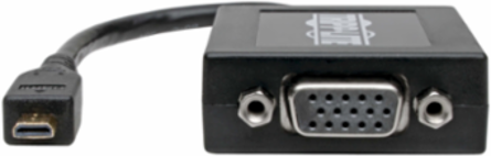Micro HDMI to VGA Adapter, 6 Inch, Supports 1080p Video with Audio