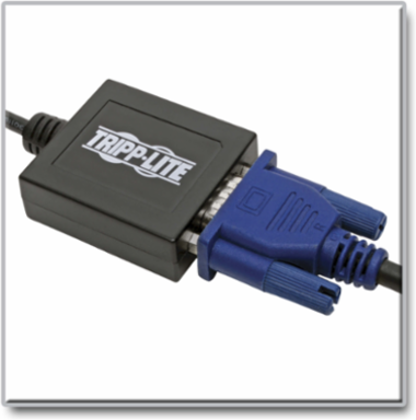 Micro HDMI to VGA Adapter, 6 Inch, Supports 1080p Video with Audio
