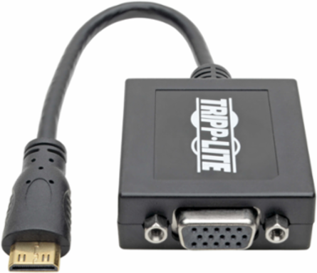 Mini HDMI to VGA Adapter - 6 Inch, 1080p Resolution, Plug-and-Play