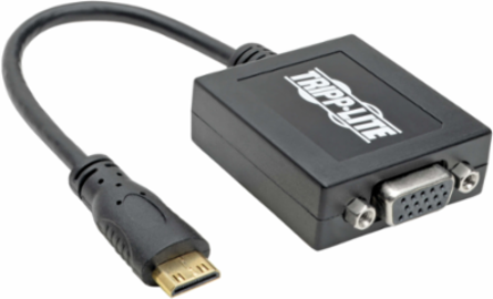 Mini HDMI to VGA Adapter - 6 Inch, 1080p Resolution, Plug-and-Play