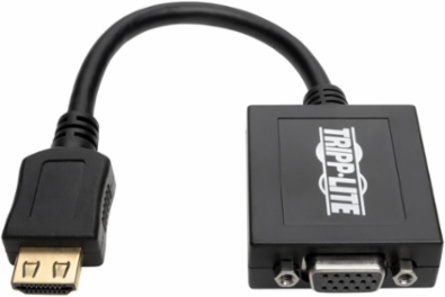 HDMI to VGA Audio Converter Cable Adapter, 6 Inch, Supports 1920x1200 Resolution