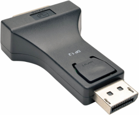 DisplayPort 1.2 to DVI Adapter Converter (M/F) - Passive, Black