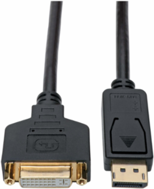 DisplayPort to DVI Video Converter, 1 ft., 1080p, Black