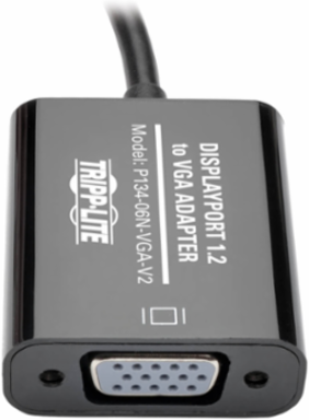 DisplayPort to VGA Active Adapter, 6 Inch, HD15 Female, 1920x1200 Resolution