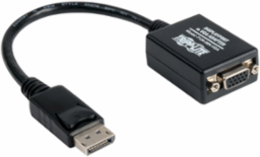 DisplayPort to VGA Active Adapter, 6 Inch, Supports 1920x1200/1080P