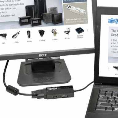 DisplayPort to VGA/DVI/HDMI Converter Adapter, 6 Inch, 4K at 30 Hz