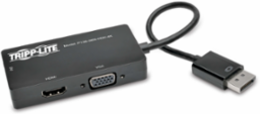 DisplayPort to VGA/DVI/HDMI Converter Adapter, 6 Inch, 4K at 30 Hz