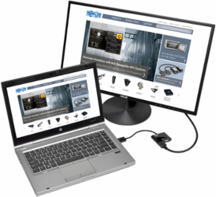 DisplayPort to VGA/HDMI All-in-One Converter Adapter, 6 Inch, 4K 30 Hz