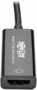 DisplayPort to HDMI Active Converter, 4K UHD, 6 Inch, HDCP 1.3