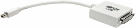 Mini DisplayPort to DVI Adapter, 6 Inch, DVI-I Female Connector, 1080p Support