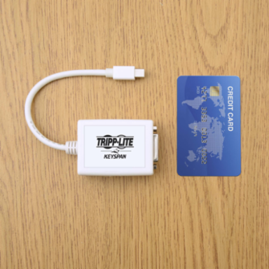 Mini DisplayPort to DVI Adapter, 6 Inch, DVI-I Female Connector, 1080p Support