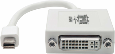 Mini DisplayPort to DVI Adapter, 6 Inch, DVI-I Female Connector, 1080p Support