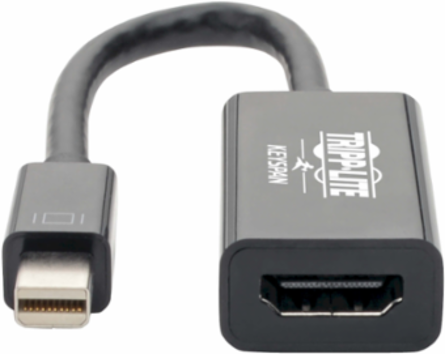 Mini DisplayPort to HDMI Active Adapter 4K 60 Hz, 6 Inch, Black