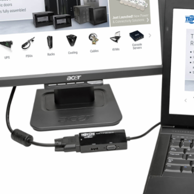 Mini DisplayPort to VGA/DVI/HDMI Converter Adapter, 4K @ 30Hz, 6 Inch