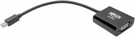 Mini DisplayPort to VGA Active Adapter, 6 Inch, 3-Year Warranty, Black