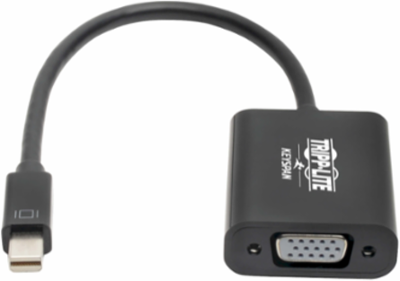 Mini DisplayPort to VGA Active Adapter, 6 Inch, 3-Year Warranty, Black