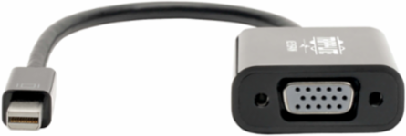 Mini DisplayPort to VGA Active Adapter, 6 Inch, 3-Year Warranty, Black
