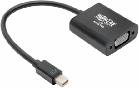 Mini DisplayPort to VGA Active Adapter, 6 Inch, 3-Year Warranty, Black