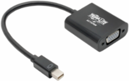 Mini DisplayPort to VGA Active Adapter, 6 Inch, 3-Year Warranty, Black